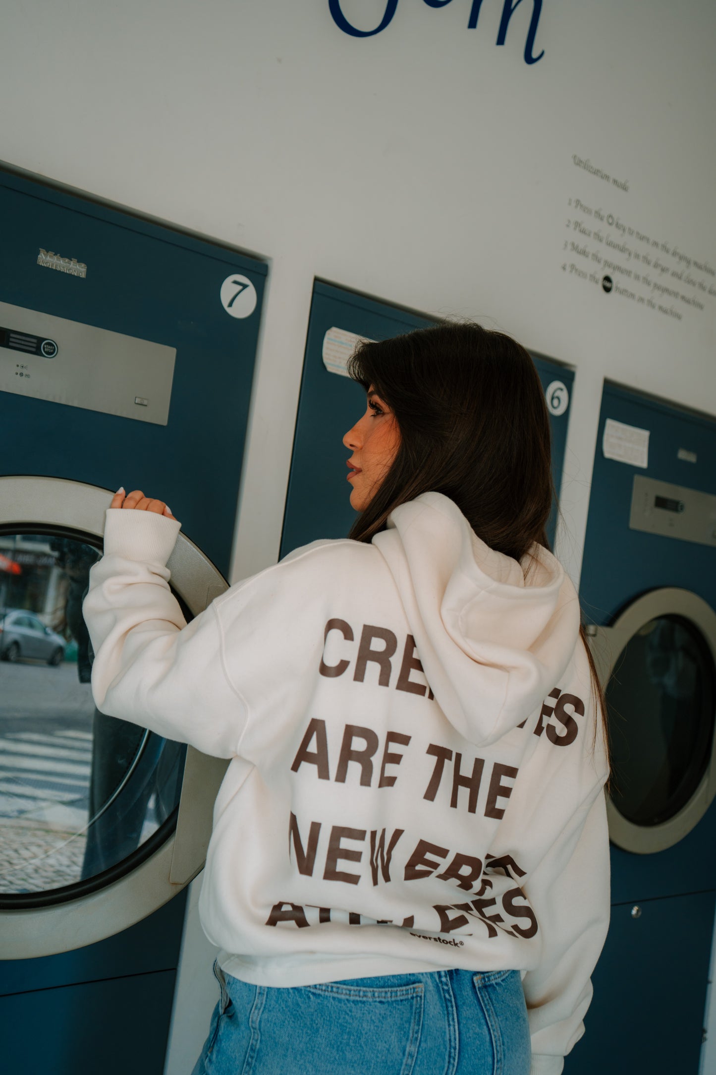 NEW ERA HOODIE ECRU